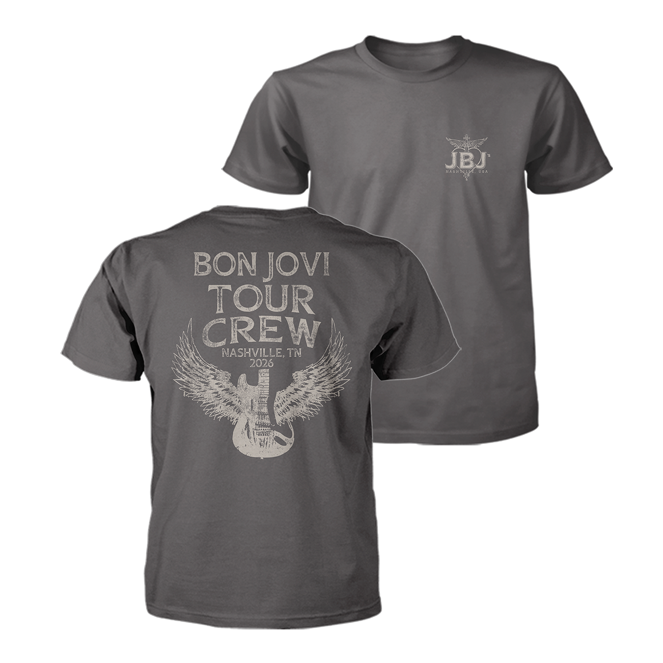 JBJ's Bon Jovi Tour Crew '26 Nashville Tee – JBJ's Nashville JBJ's Bon Jovi Tour Crew '26 Nashville Tee – JBJ's Nashville