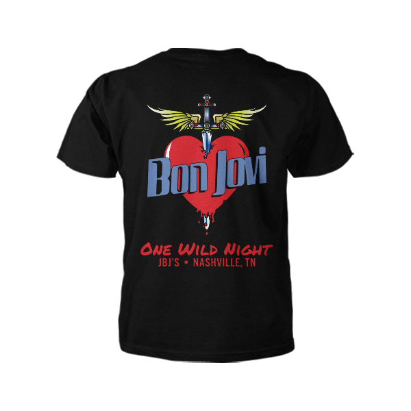 JBJ's "One Wild Night" Black Tee