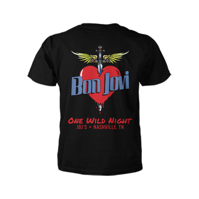 JBJ's "One Wild Night" Black Tee