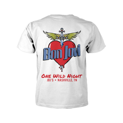 JBJ's "One Wild Night" White Tee