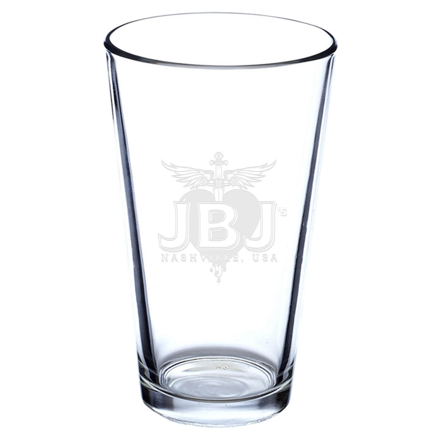 JBJ's Laser Engraved Pint Glass