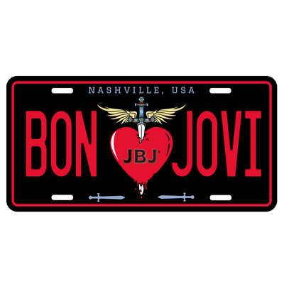 Bon Jovi License Plate