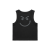 JBJ's Crop Smirk Tank Black