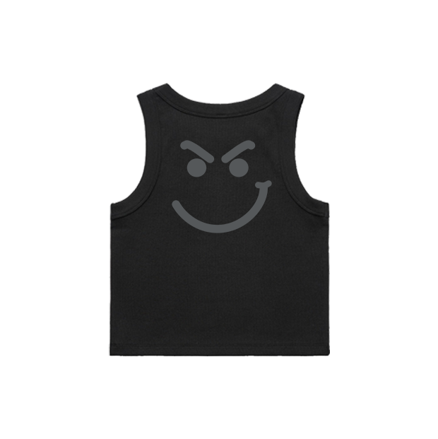 JBJ's Crop Smirk Tank Black